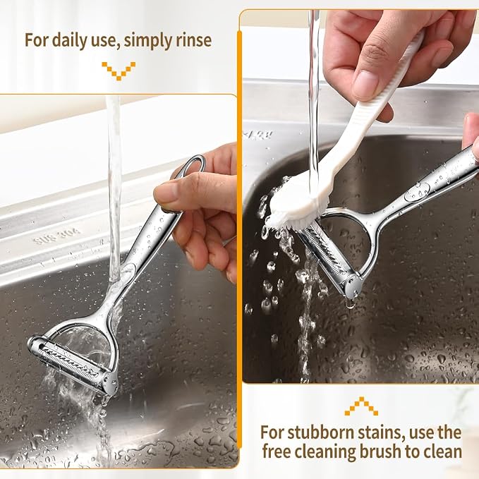 2 in 1 Ultra Sharp Julienne Peeler Vegetable Peeler - Image 6