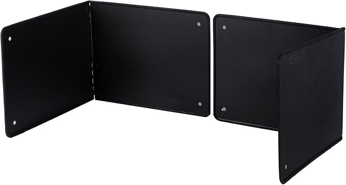 Black Large 2 Pieces 2 Sided Splatter Guard by LTSEAME
