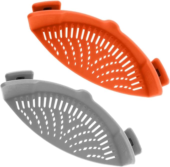 2 Pcs Clip on Strainer, Pot Strainer by Qiunizadila