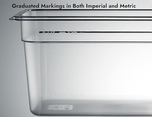 CURTA 6-Pack 1/3 Size 6" Deep NSF Polycarbonate Food Pans | Dishwasher & - Image 4