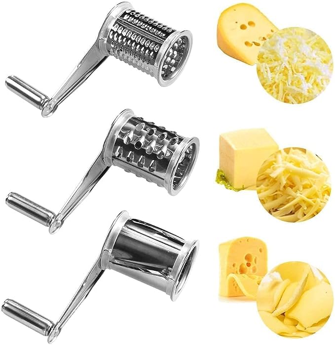 Stainless Steel Single Drum Rotary Cheese Grater, Mozzerella, Vegetables and - Image 9