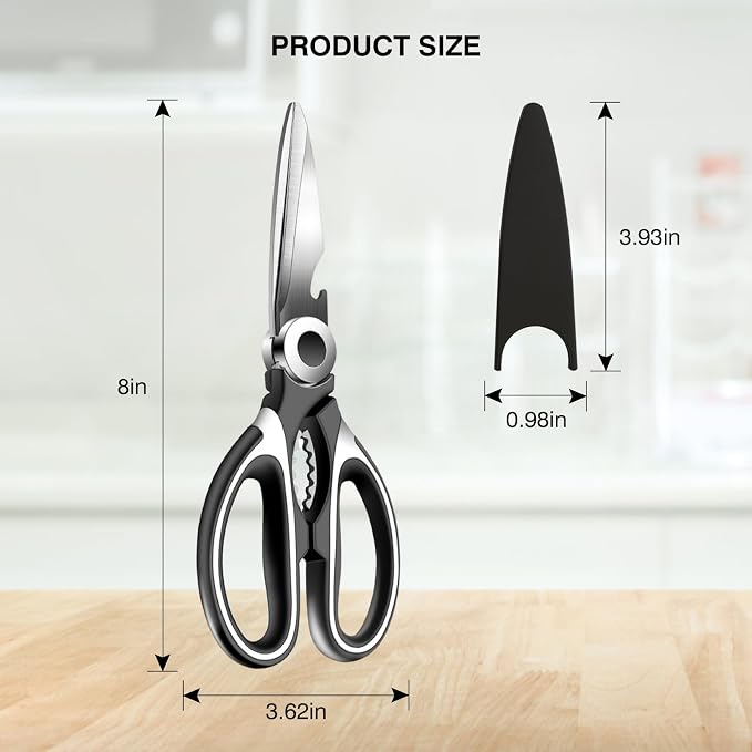 NileHome Kitchen Scissors, Stainless Steel Scissors All Purpose Heavy Duty - Image 3