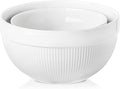 Ceramic Large Mixing Bowls for Kitchen, Dough Bread Making Bowl, 10 inch + 8 by TEAKISS