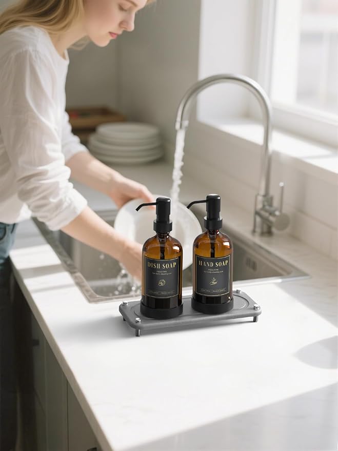 Luxspire Soap Dispenser Set, Hand Soap Dispensers - Image 6