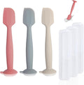 Diaper Spatula with Case, 3 Pack Baby Diaper Cream spatulas with 3 Storage Boxes by MAIKKB