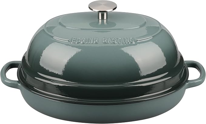 EDGING CASTING Enameled Oval Cast Iron Dutch Oven Pot - Image 7