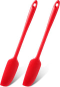 Patelai 2 Pieces Silicone Jar Spatula Long Handle Non-stick Rubber Scraper Heat by Patelai