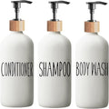 Shampoo and Conditioner Dispenser Set by Aeakey