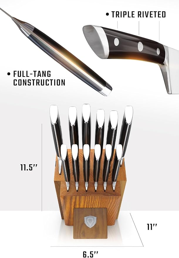 Dalstrong 12-Piece Elite Knife Block Set — German High-Carbon Steel, - Image 7