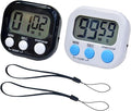 2 Pack Small Digital Kitchen Timer Magnetic Back and On/Off, Classroom Timers by Soseelnee
