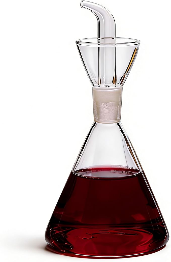 ELETON Conical 8 oz Glass Oil Dispenser – No Drip Olive Oil Cruet - Image 2