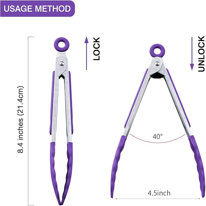MSY BIGSUNNY Kitchen Food Tongs - Image 2