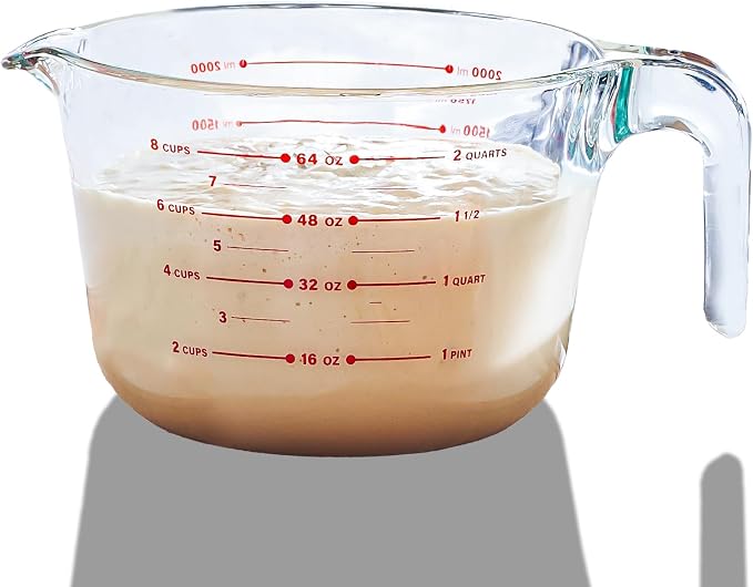 8 Cup Large Glass Measuring Cup by LERAZE