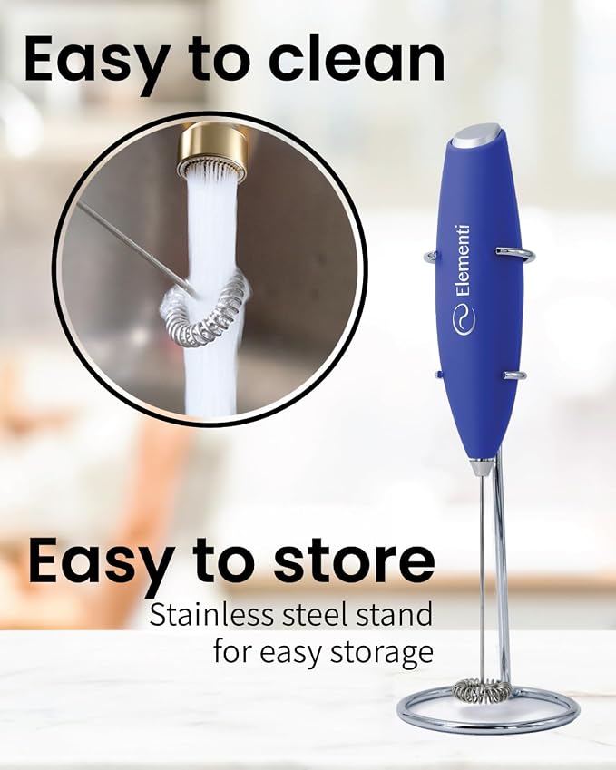 Elementi Electric Milk Frother Handheld - Image 5