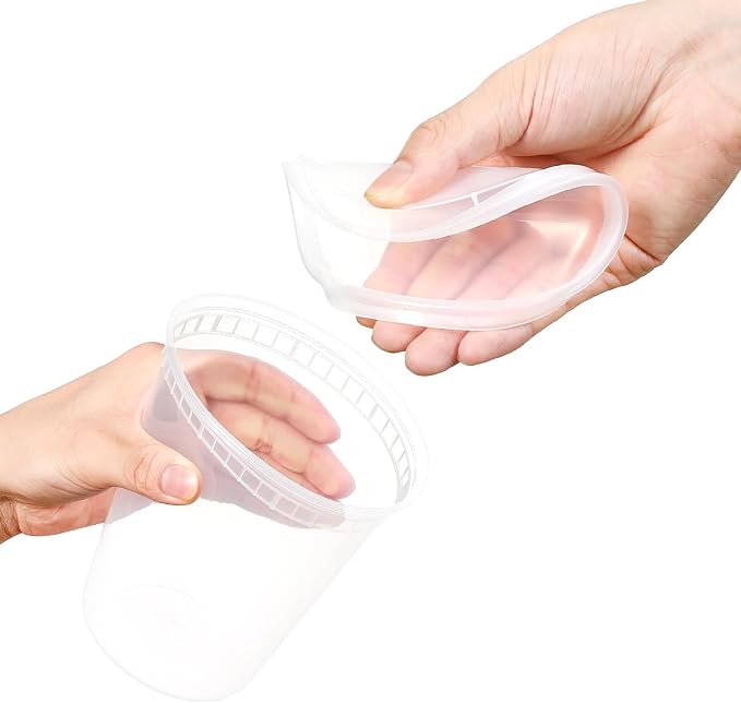 AOZITA 48 Sets Plastic Deli Containers - Image 3