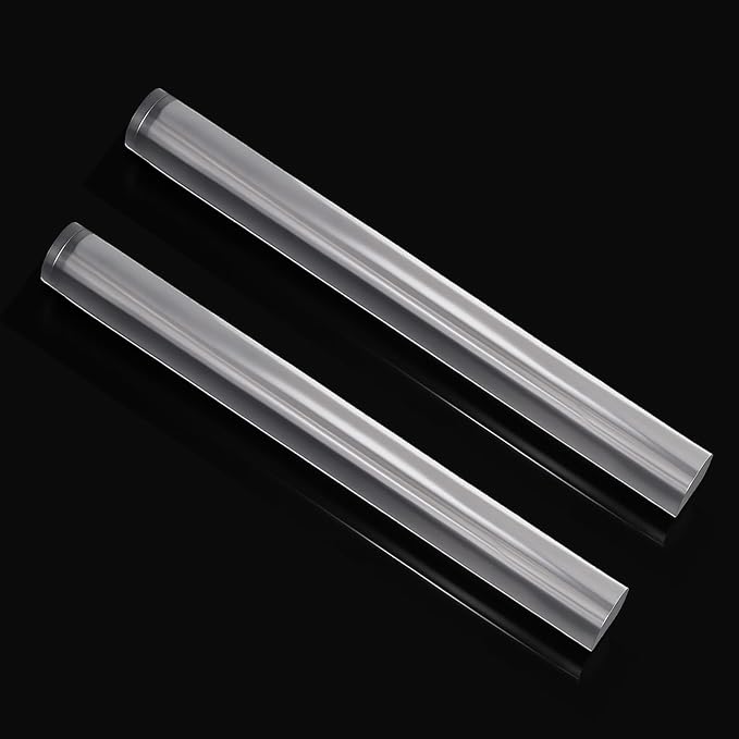 2pcs Acrylic Clay Roller, Plastic Clear Round Tube Roller Pin Polymer Clay Tools by Unknown