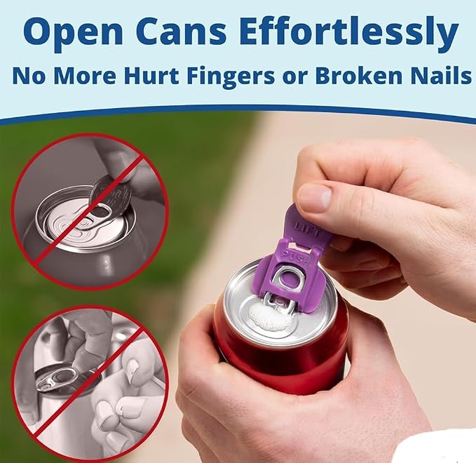20 Pcs Can Tab Openers & Leak-Proof Drink Covers – One-Hand Soda Can Opener and - Image 4