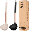 Pack of 2 Ladle Spoon, Silicone Large Spoon by BUNDLEPRO