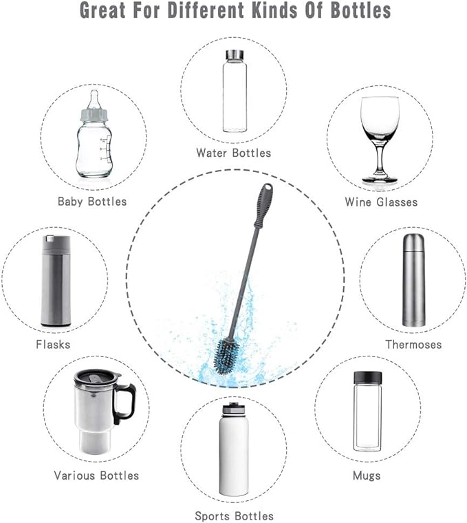 Silicone Bottle Cleaning Brush - Image 5