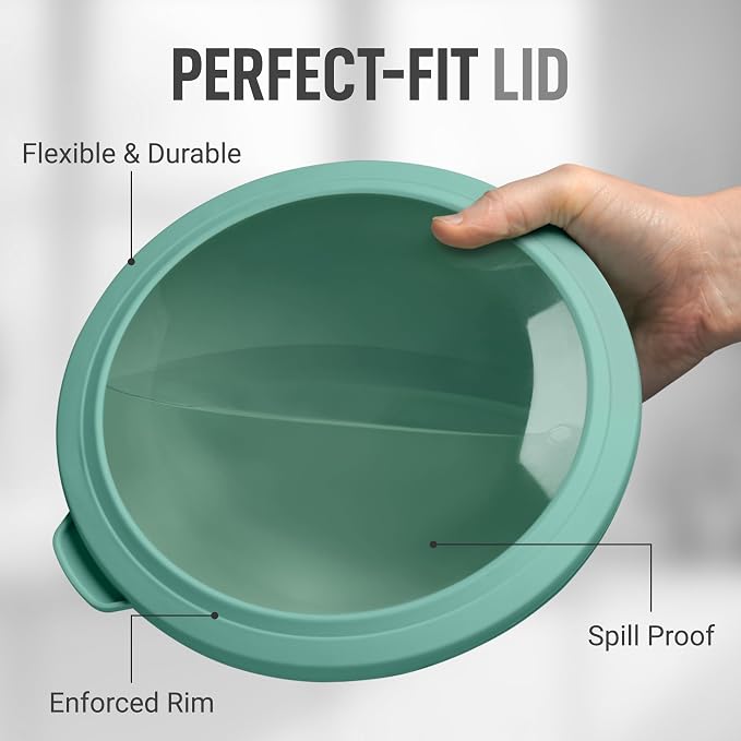 Zulay Kitchen 12-Piece Plastic Mixing Bowl Set - Image 4