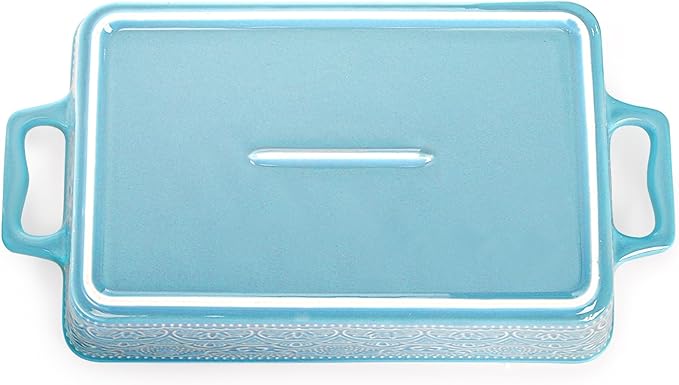 Hacaroa Set of 3 Ceramic Baking Dishes, Rectangular Bakeware - Image 5