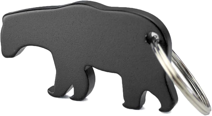 Swatom Bear Aluminum Alloy Beer Bottle Opener Keychain Key Tag Chain Ring by SWATOM