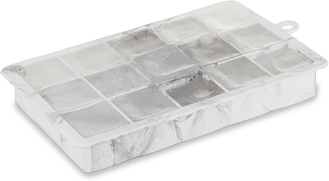 Host Ice Cube Tray with Lid, Makes 15 1.25" Cubes, Durable Silicone Trays - Image 8