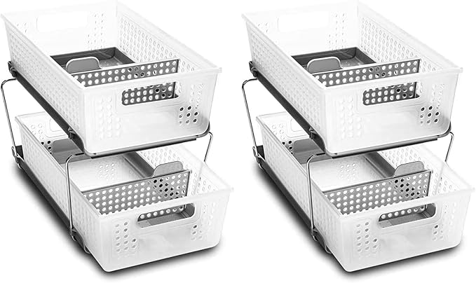 madesmart 2 Tier Bath Organizer, Undersink Storage by madesmart%C2%AE