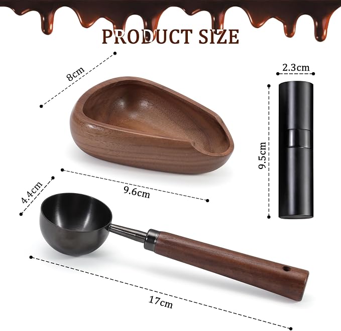 3pcs Coffee Bean Dosing Cup Set - Image 3