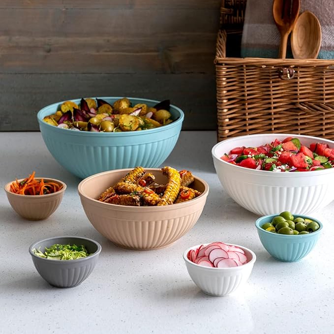 Nordic Ware Mini Prep and Serve Mixing Bowls Set, Earth-Tones - Image 5