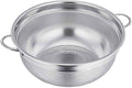 TeamFar Colander, 3qt Colander Strainer Stainless Steel, Solid Handle & by TeamFar