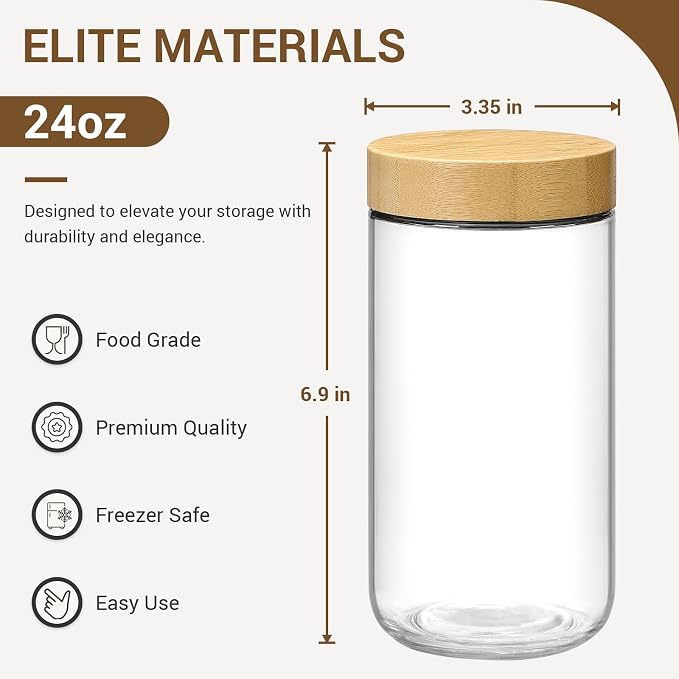 NETANY 4-pack 24oz Glass jars - Image 2
