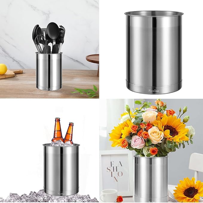 KSENDALO Stainless Steel Utensil Holder - Image 4