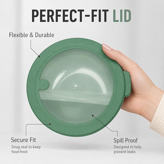 Mixing Bowls with Lids, 8-Piece Airtight Leak-Proof Nesting BPA-Free Bowl Set - Image 3