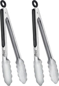 Hotec Stainless Steel Kitchen Tongs, Locking Metal Food Tongs by Hotec