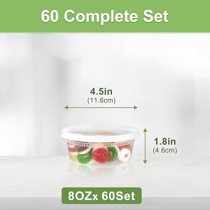 Dipoo 60 Sets Deli Containers - Image 2