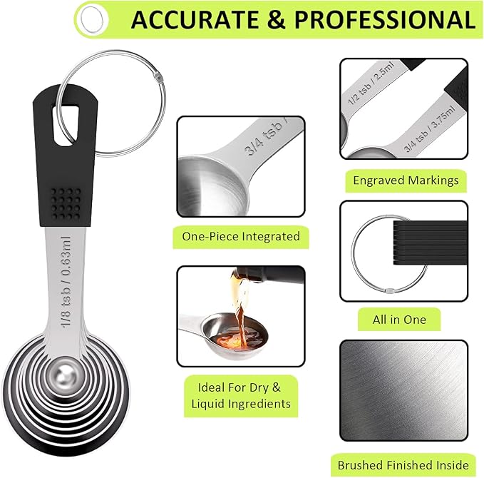 Measuring Cups & Spoons Set of 18 - Image 5