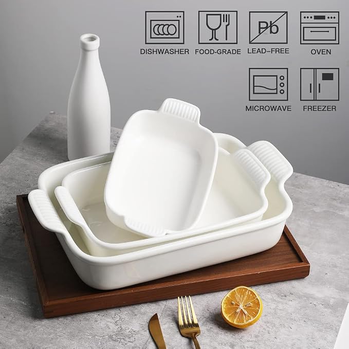 Sweejar Baking Pans Set, Ceramic 9x13 Baking Dish - Image 2