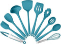 Silicone Cooking Utensils Set of 10, Kitchen Utensils Set by Leonyo