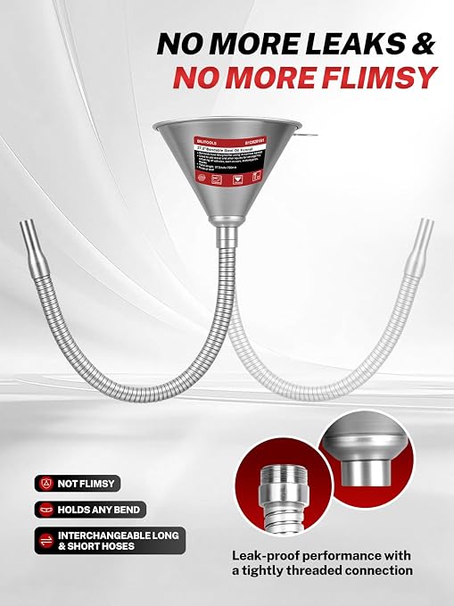 BILITOOLS 4pc Oil Change Kit, Spill-Free Steel System - Image 3
