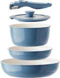 Redchef Ceramic Cookware Set, Removable Handle Pots and Pans Non-Stick by Redchef