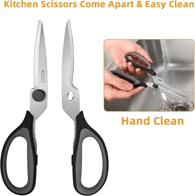 Kitchen Scissors All Purpose, Heavy Duty Stainless Steel Come Apart Kitchen - Image 2