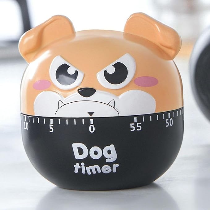Cute Dog Kitchen Timer Manual Mechanical Rotating Alarm 55 Minutes Countdown - Image 5