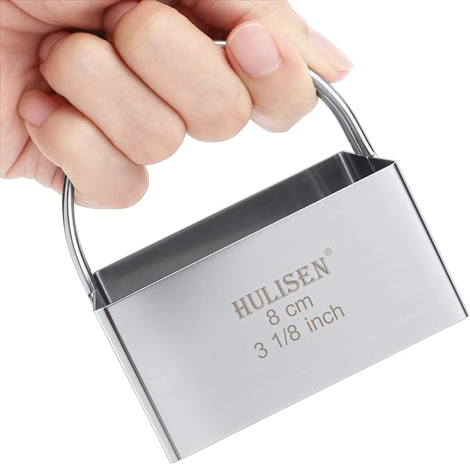 HULISEN Square Biscuit Cutter Set, Stainless Steel Cookies Cutter - Image 2