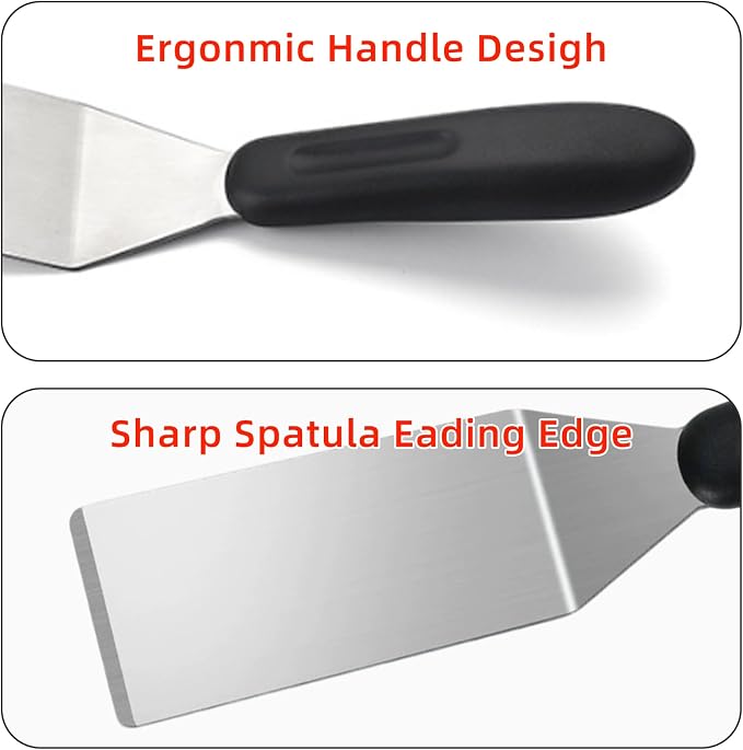 2-Pieces Small Metal Spatula Set, Mini Metal Spatulas - Image 7