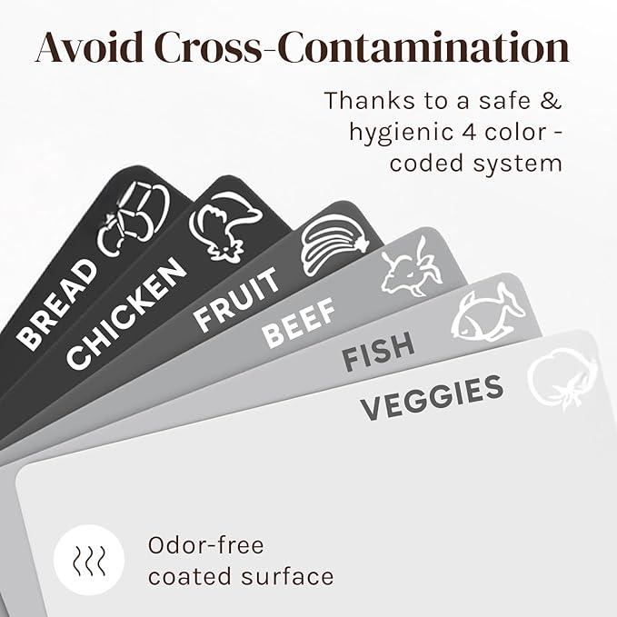 Cooler Kitchen Extra Thick Flexible Plastic Cutting Board Mats - Image 5