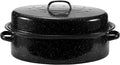 JY COOKMENT Granite Roaster Pan, Vegetable. Dishwasher Safe Cookware Fit by JYCOOKMENT