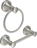 RUMOSE Toilet Paper Holder and Hand Towel Ring Brushed Nickel Wall Mount by RUMOSE