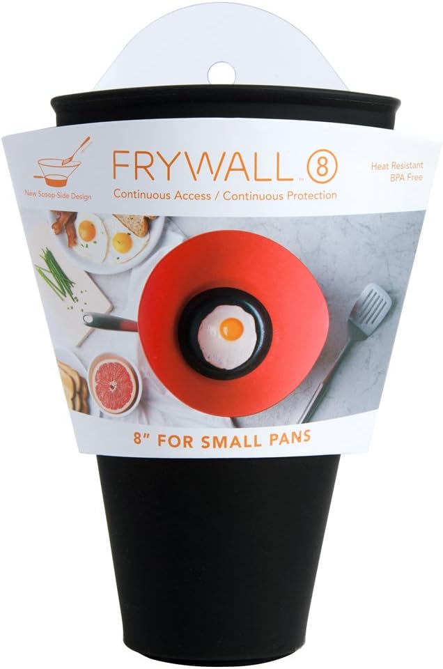 Frywall 8 - Black - Splatter Guard, as Seen on Shark Tank - Image 2
