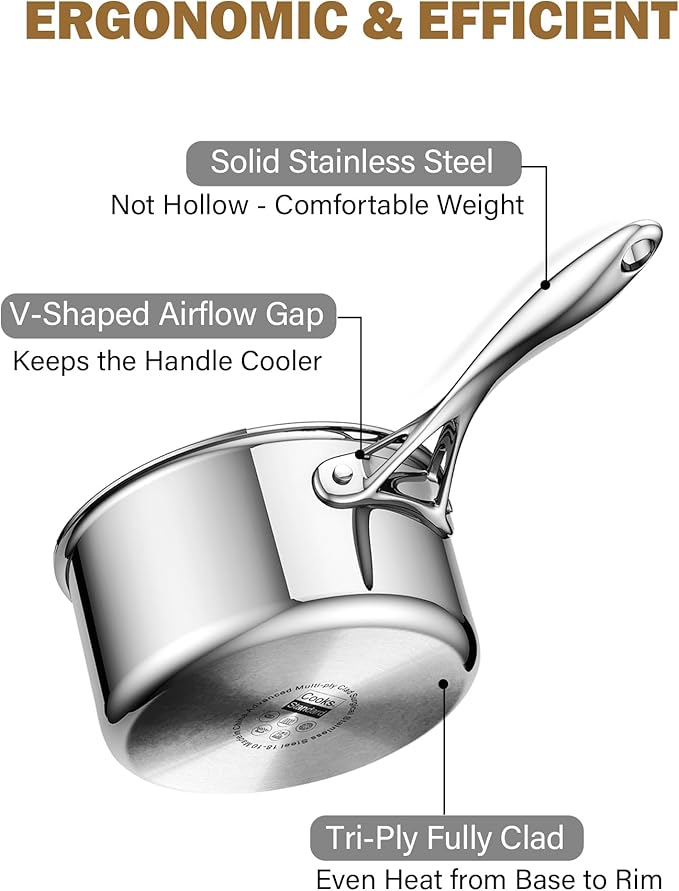 Cooks Standard Stainless Steel Saucepan - Image 6